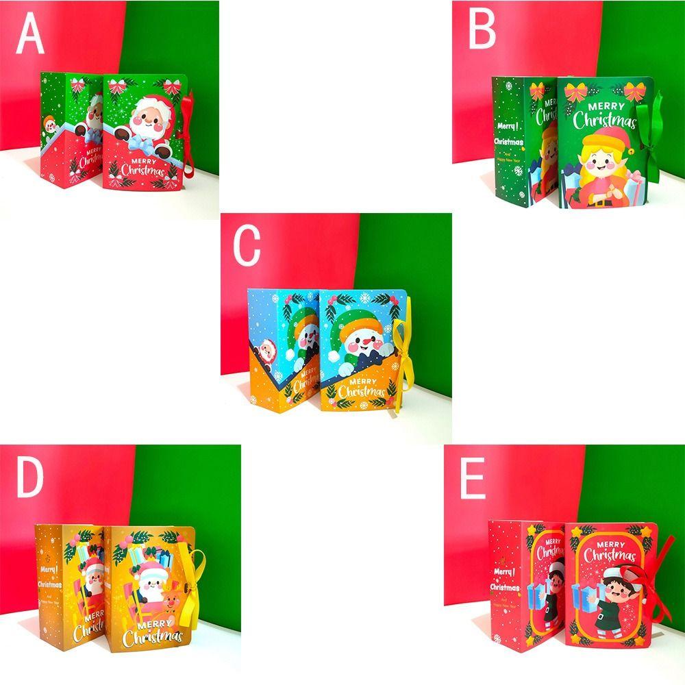 Navidad Party Book Designs Packaging Paper Boxes Christmas Gift Box Candy Boxes Biscuit Carrier