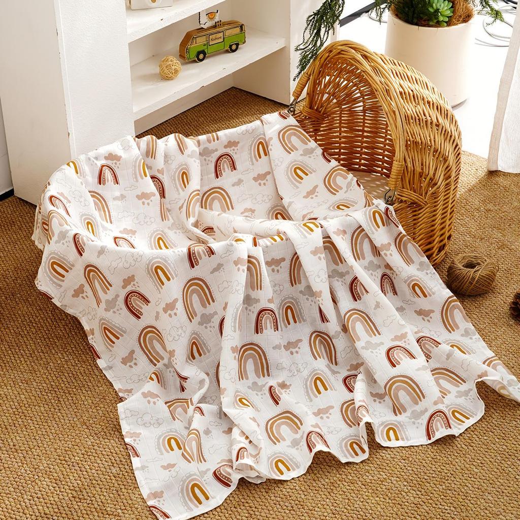 Kangobaby Pure Cotton Double Layer Baby Blanket & Swaddle