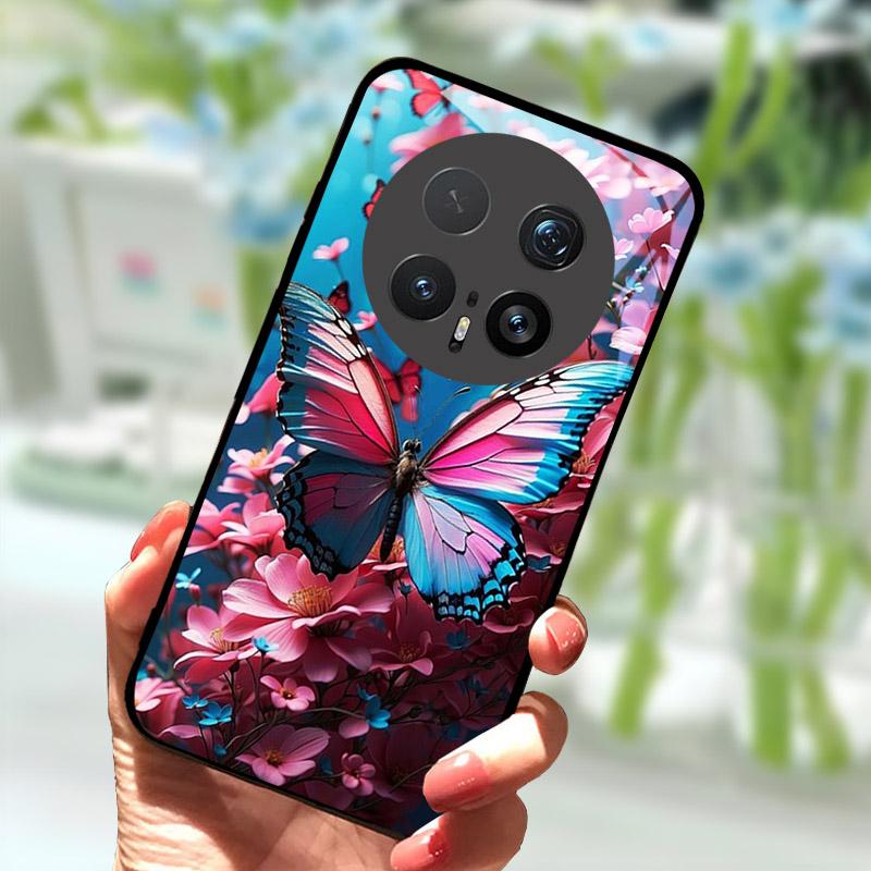 Case For Honor Magic 8 Pro 7 7Pro 6 Lite 5G Luxury Tempered Glass Back Cover For Magic7 6Pro Stylish Shell Bumper Magic8Pro Capa