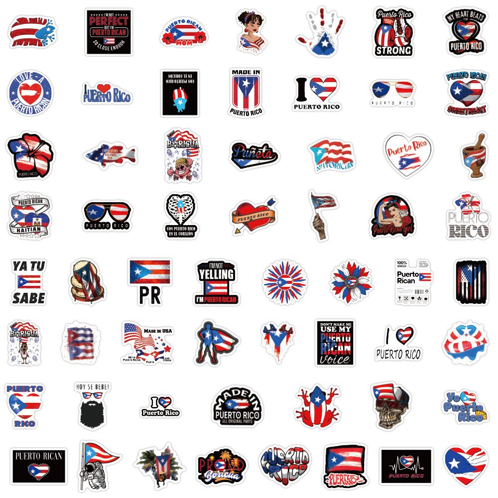 120 Puerto Rico Graffiti Stickers DIY Decorative Notebook Guitar Personalized Waterproof Stickers