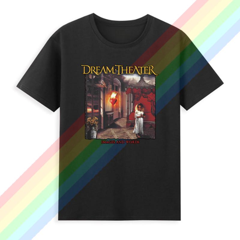 Men Summer T Shirt Dream Theater 40th Anniversary Tour 20242025 Tshirt Casual T Shirt Graphic Summer Short Sleeves 100 Cotton