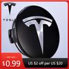 Car Sticker 2025 Hot 56mm 4pcs Applicable To Original Wheel Hub Cover Model3 Model Y Model S X Wheel Hub Tire Center Cover