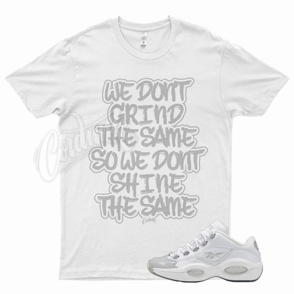 White GRIND T Shirt for Question Low Grey Toe Ftwwht Pugry3 Pugry2 Unisex T-Shirt XL