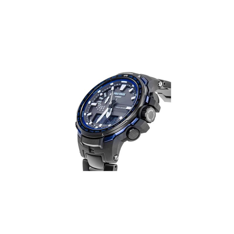 Casio CASIOPRO TREK Series-Disc Dual Display Series Outdoor Mountaineering Solar Wave Waterproof Multi-Function Sports Smart Solar PRW-6100YT-1BPR