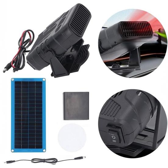 30W Tragbare Solarheizung Hühnerstall Tierunterstand Gewächshaus Haustierhaus Trocknungsheizung Solarbetriebene Heizung Winter Warmluftgerät