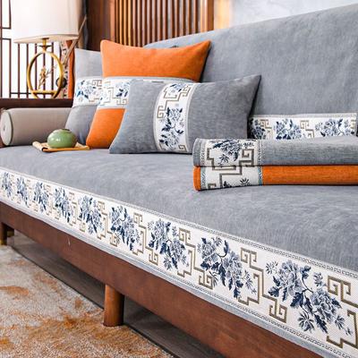 Sofa Cushion Four Seasons Universal Light Luxury Chinese Chenille Non-Slip Seat Cushions Leather Wood Sofa Cover Full Cover Cloth Cover