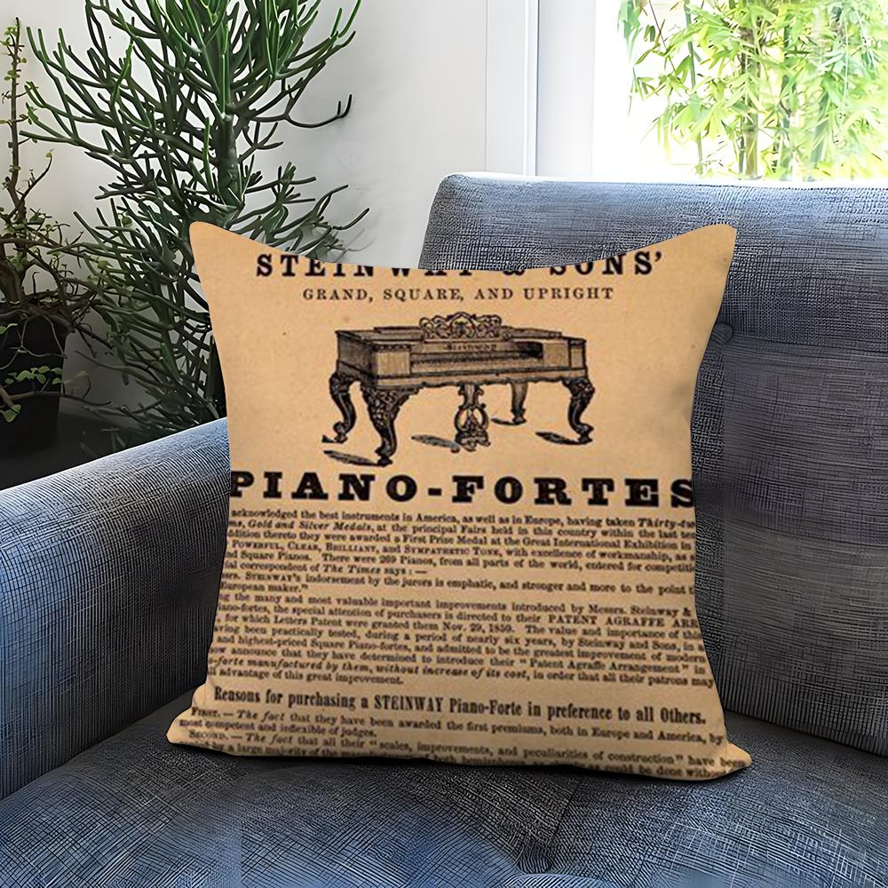 Marke S-Steinway & S-Sons Kissenbezug Bequemer Wende-Kissenbezug Ideal für Auto Sofa Schlafzimmer & darüber hinaus