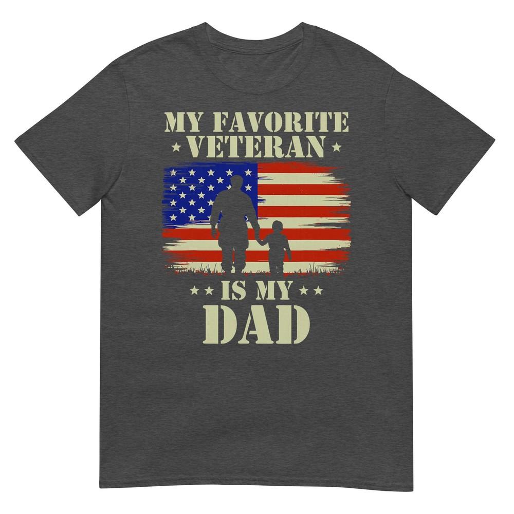 Father Veterans Day My Favorite Veteran Is My Dad Proud Kids TShirt