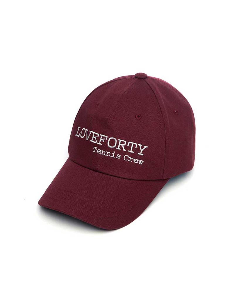 LOVEFORTY Tennis Crew Cap Burgundy