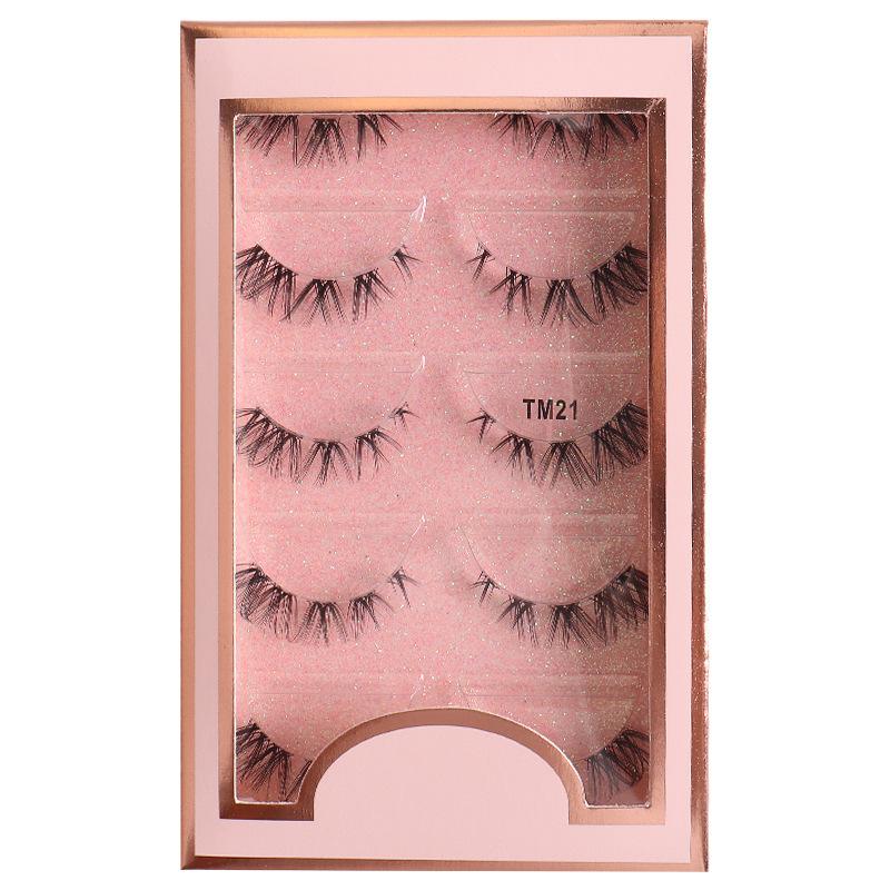 Transparent Fishing Line Little Devil Natural Slender False Eyelashes 5 Pairs Of Natural Simulated Eyelashes