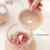 Electric Garlic Chopper Mini Food Processor for Mincing Garlic Meat Quiet Mushroom Shape Compact Kitchen Gadget for Home Cooking