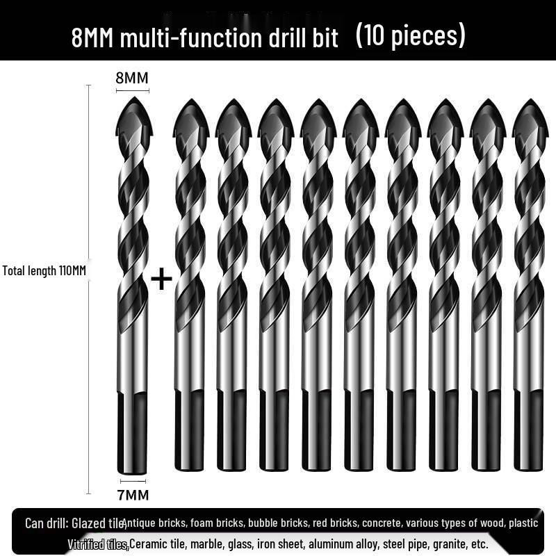 6mm Triangle Drill Bit for Tile, Concrete, Glass, and Cement
