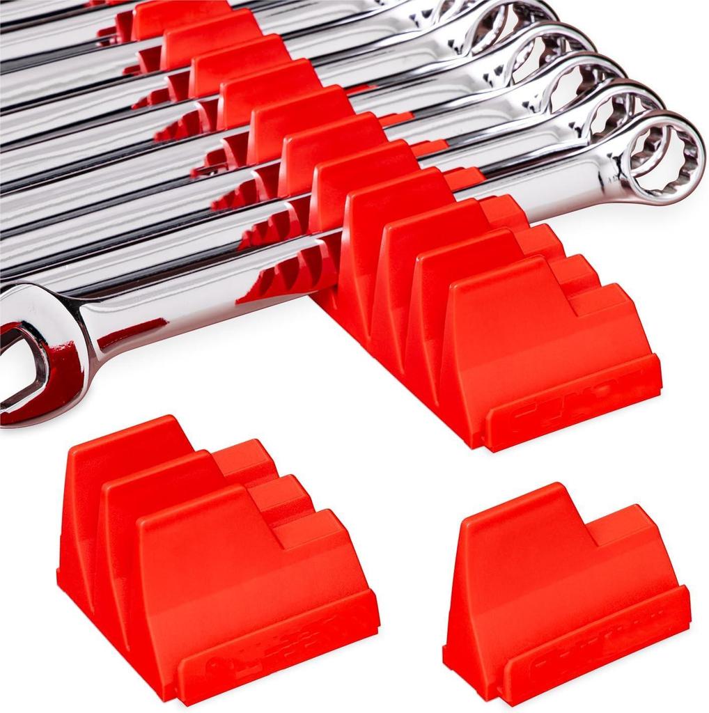 Wrench Organizer Rack: Holds Up To 20 Wrenches for Storage and Organization
