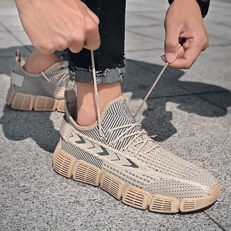Men's Casual Shoes Breathable Flying Woven Sneakers