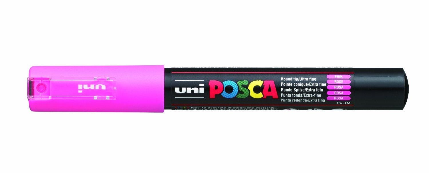 

uni Mitsubishi Pencil Pigment Posca Extra Fine Peach Water-Based Marker, Point, PC1M.13 розовый