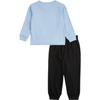 Nike Casual Sports Suit Sportswear FW24 On The Move Fashion Simple Comfortable Soft Long Sleeve Baby suits Blue Black IH0963-010