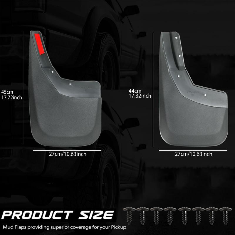 4 Stück für Chevrolet Silverado 1500 2500 3500 HD 2014-2018 Vorne Hinten Schmutzfänger Spritzschutz Schlammbleche Links Rechts 2015 2016 2017
