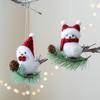 Cute Animal White Bird Christmas Tree Pendant Home Decoration Christmas Tree Decoration Office Home Garden Decor Friend Gifts
