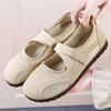 Women Cutout Mesh Mary Jane Flats Breathable Hook and Loop Shoes