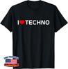 I Love Techno DJ Rave I Heart Techno Unisex T-Shirt