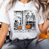Just Waiting For Halloween Shirt, Funny Skeleton Pumpkin Shirt, Spooky Fall Graphic Shirt, Retro Halloween T-Shirt, Pumpkin Season Shirt