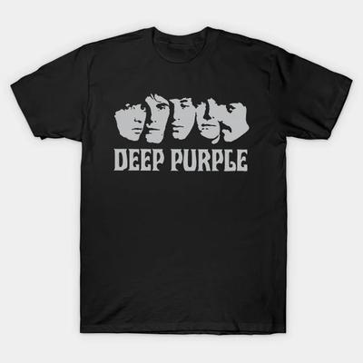 Rare Deep Purple Band Members Black Cotton All Size Shirt Unisex Unisex T-Shirt