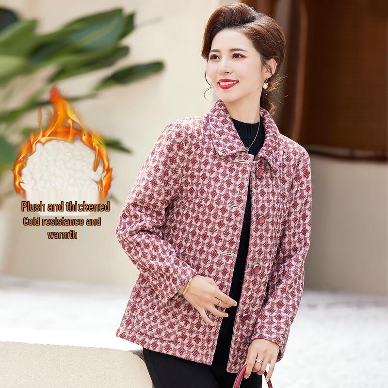 

Past Women s Plaid Warm Winter Jacket 3XL