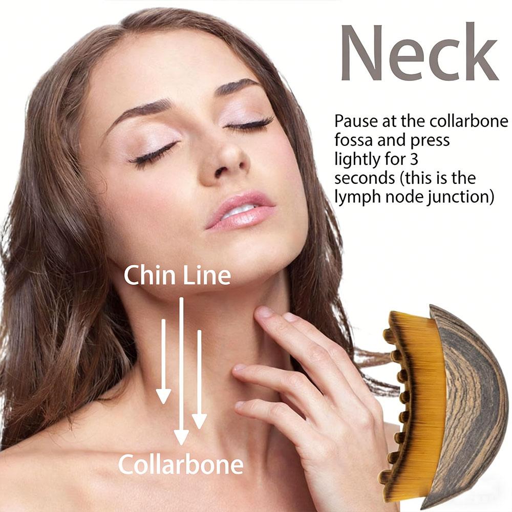 New Lymph Contour Face Brush, Face Brush, Lymph Contour Brush, for Face,Ergonomically Designed to Fit The Skin Precisely