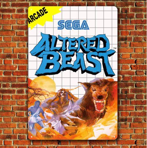 Видеоигра Altered Beast Металлическая Пластина Sega Master System Жестяная Вывеска Размер   алюминий 20x30cm（7.8x11.8inch）