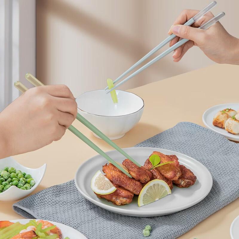 KOBACH Fruit Ice Colorful Alloy Chopsticks (10 Pairs)