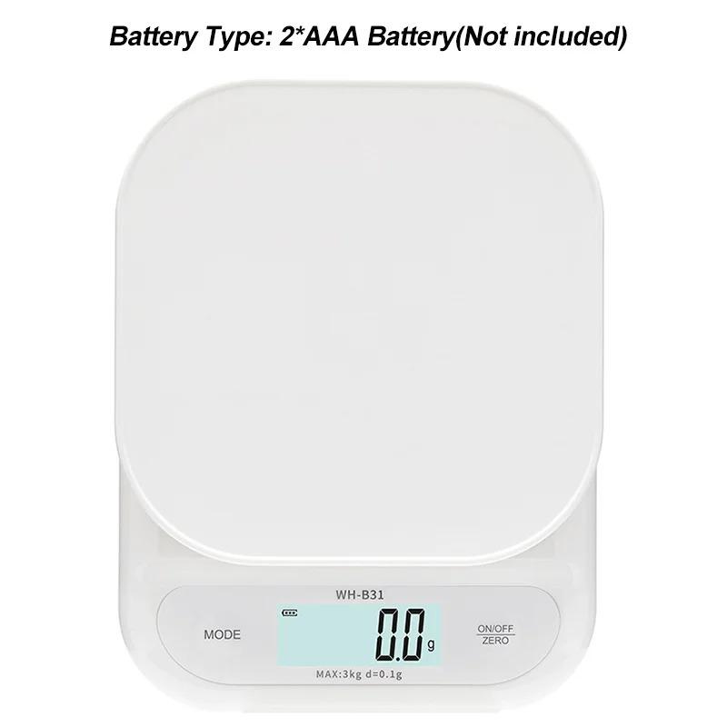 

ЖК-цифровые кухонные весы 3 кг/7 кг пищевые весы аккумулятор/USB зарядка электронные весы измерение граммов весы для приготовления пищи выпечки 7kg 1g