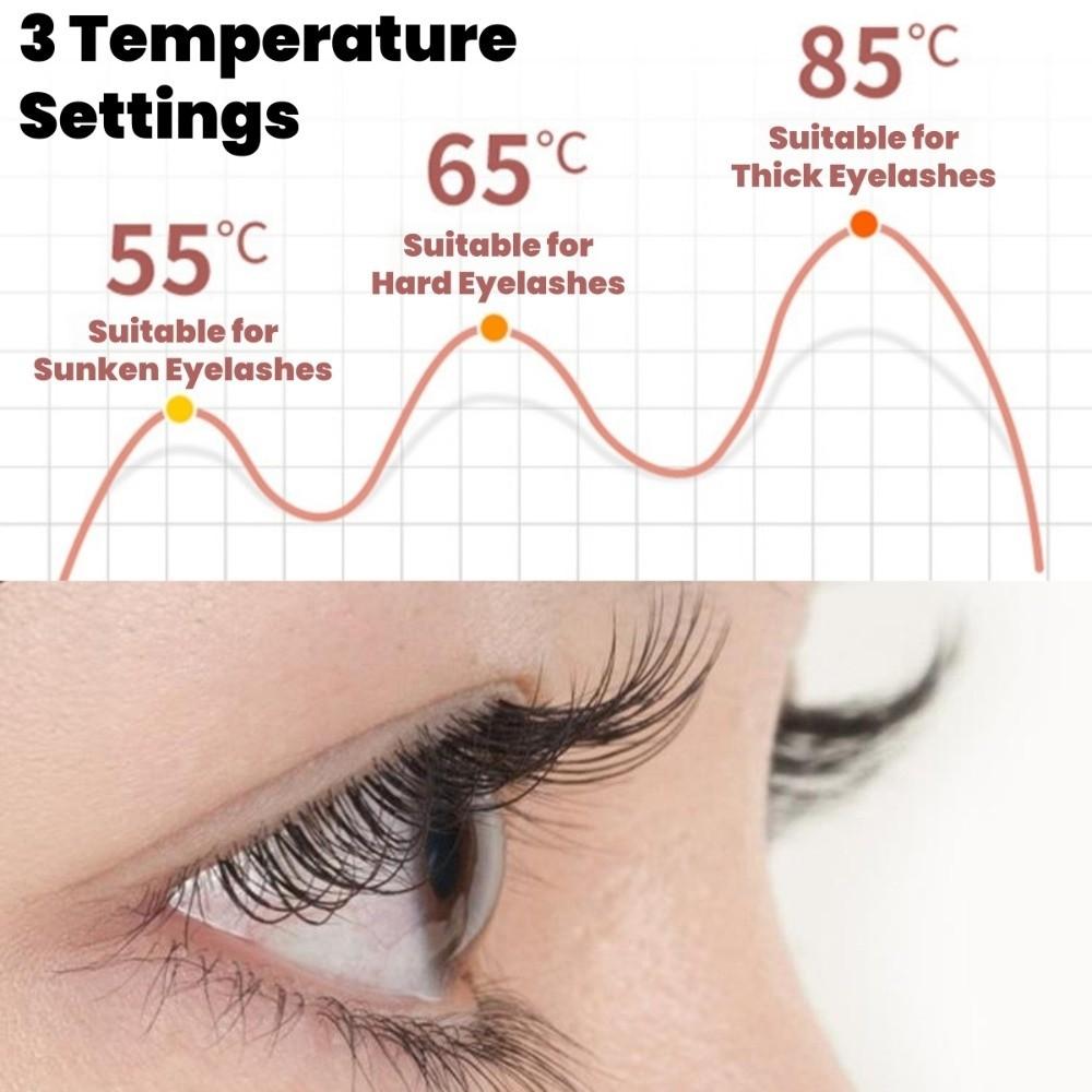 Long Lasting Electric Eyelash Curler Soft Silicone Lash Shaping Tool  Makeup Tool