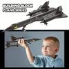 Non-Toxic Military Technical Usa Sr71 Blackbird Stealth Supersonic Reconnaissance Aircraft Building Blocks Fighter Model Brick Kids Toys
