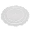 3pcs Irregular Round Fruit Tray Mould Three Tier White Tea Tray Mould Easy Release Three Layer Tray Mould Snack Rack