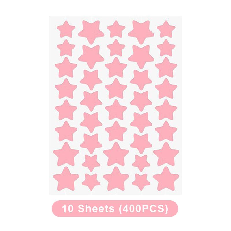 200/400PCS Colorful Combination Acne Patches Star Heart Type Pimple Sticker PE Facial Concealer Acne Marks Cover Patches
