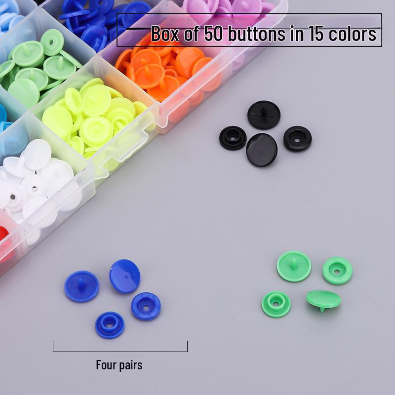 Colorful T5 Plastic Baby Snaps with Tool Support for One-Piece Drop Shipping