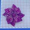 Three-dimensional Rhinestone Flower Patches Sparkling Embellishment Sew-On Applique DIY Craft Sewing Supplies