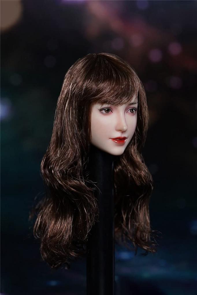 Head Carving Beauty Figure Head Carving Fit 12 Inch Female Action Figure 1/6