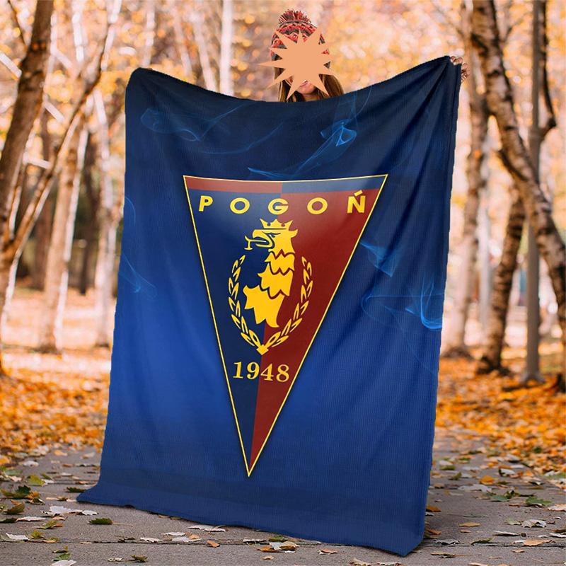 Mks Pogo Szczecin Flannel Blanket Soft Warm All-Season Throw, Design for Camping, Car Travel, Hiking Sofa, Bed, Office Perfect Gift for Parties