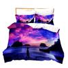 3D Digital Bedding Three-Piece Quilt Cover Landscape