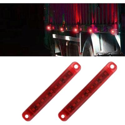 APSMOTIV Led Marker Light Semi Truck Lights 24V Side Marker Lights for Trailer LED Red Stalk Marker Light LED Marker Lights Truck Electrics 2Pcs
