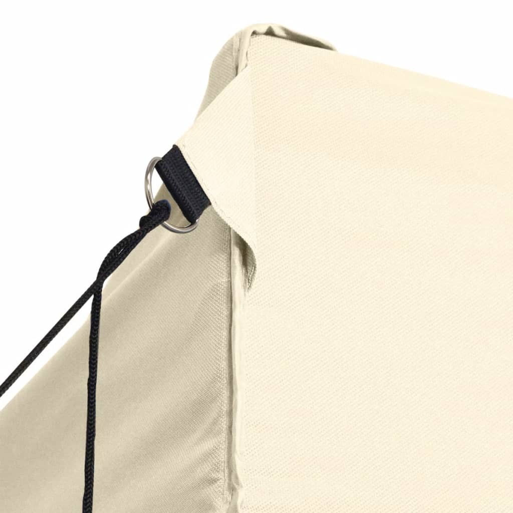 vidaXL Faltzelt mit 3 Seitenteilen 3x4,5 m Creme