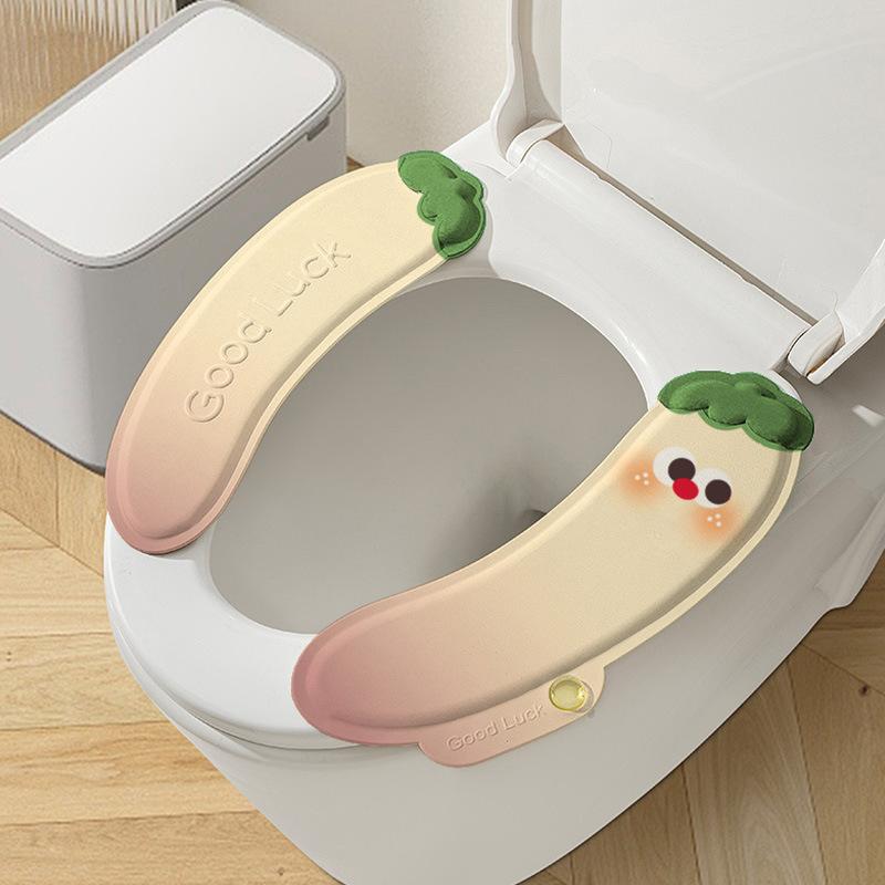 

Fragrance Toilet Seat Cover Washproof Waterproof Odor Eliminating Cushion For Home Bathroom Use Year Round Scented Toilet Pad