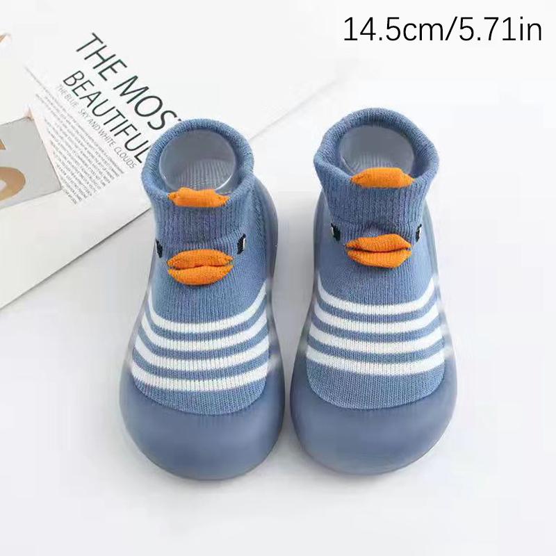 Weiche Baby-Kleinkindschuhe Baby-Kleinkindschuhe Bodensocken Schuhe Cartoon Kinder Rutschfeste Gummisohle Kleinkindschuhe Weich Gestrickt
