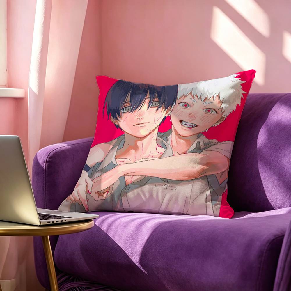 The SSummer HHikaru Died Square DoubleSided printed Pillow Case Bedroom Bedside Pillow Sofa Cushion Cover