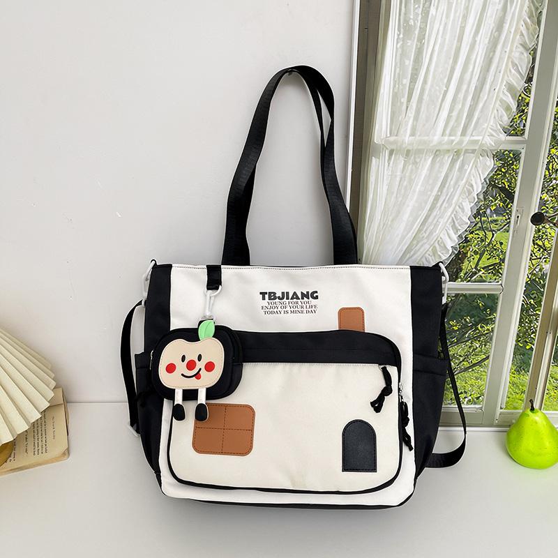 Geantă Crossbody de Damă Stil Colegiu Capacitate Mare Geantă de Umăr pentru Navetă la Cursuri