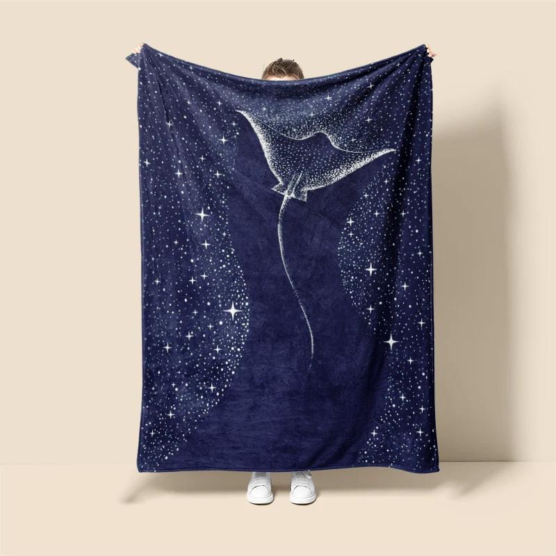 Ocean Whales Home Decoration Plush Throw Sofa Blanket Anime Animals Bedspread Bed Fluffy Soft Blankets Decor Plaid Modern