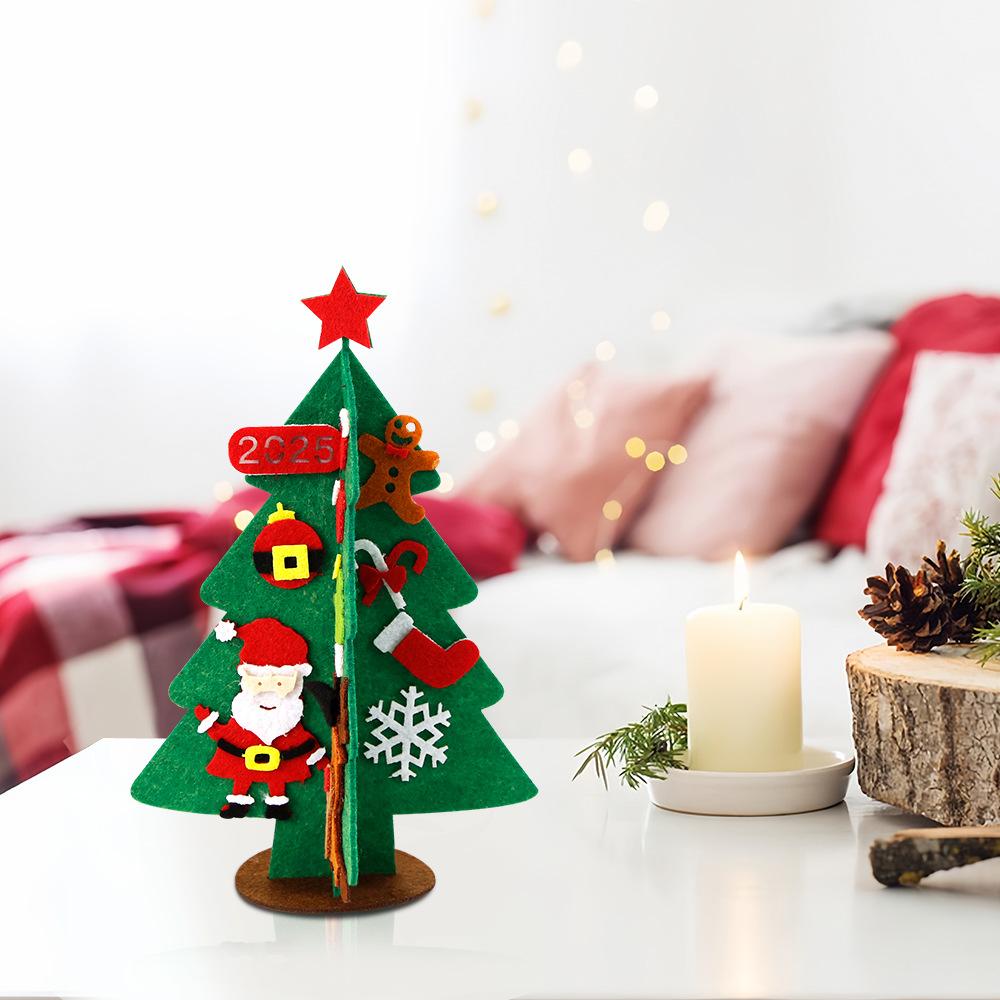 Handmade Non-Woven Christmas Tree Hanging Decoration, Children'S Mini Christmas Tree Material Package, Christmas Decorations