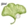 Sweater Brooch Pin Versatile Botanical Leaf Design with Glossy Fade-Resistant