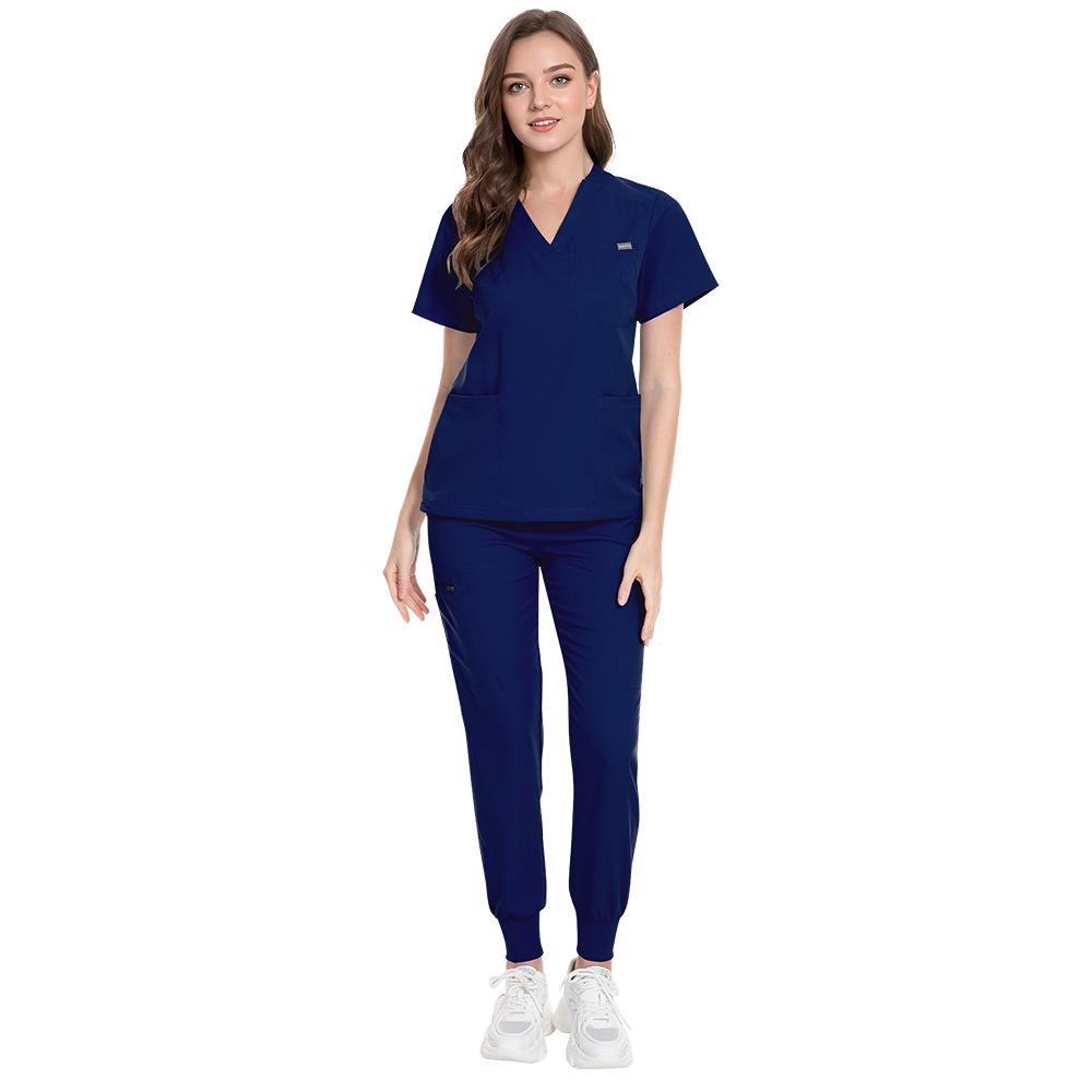 Women's and Men's Short Sleeve Scrub Suit for Dental, ICU, and Salon Professionals